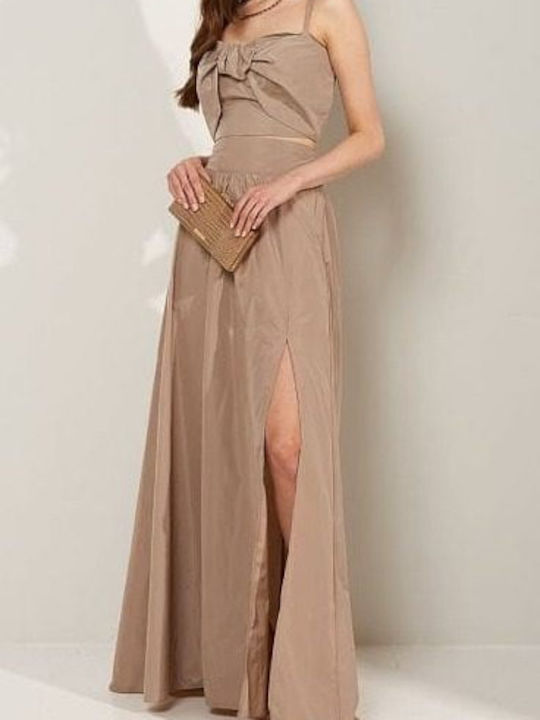 146-513002 High Waist Women's Skirt Beige