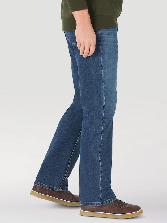 Ανδρικό Παντελόνι Τζιν με Slim Straight Εφαρμογή Μπλε