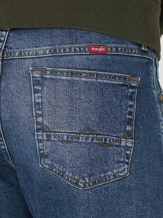 Ανδρικό Παντελόνι Τζιν με Slim Straight Εφαρμογή Μπλε