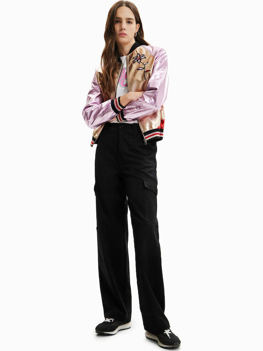 Madison Κοντό Γυναικείο Bomber Jacket Ροζ