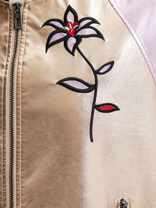 Madison Κοντό Γυναικείο Bomber Jacket Ροζ