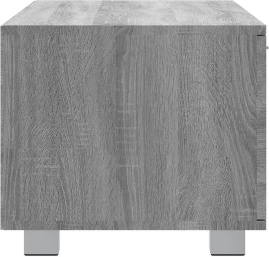 TV Stand Wooden Gray L140xW40.5xH35cm