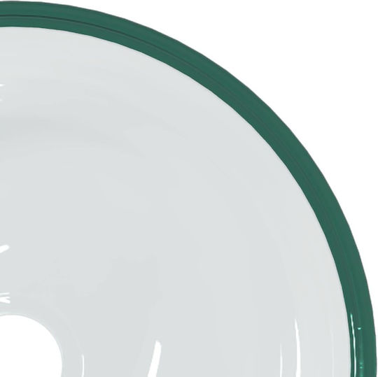 vidaXL Επικαθήμενος Νιπτήρας Γυάλινος 30x30x12cm Διάφανος