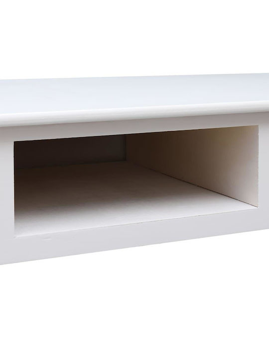 Γραφείο Vdxl από Μασίφ Ξύλο Λευκό 108x45x76εκ.