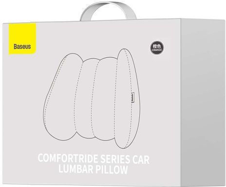 Baseus ComfortRide Lumbar Μαξιλάρι Αυτοκινήτου 395x263x115mm σε Πορτοκαλί Χρώμα