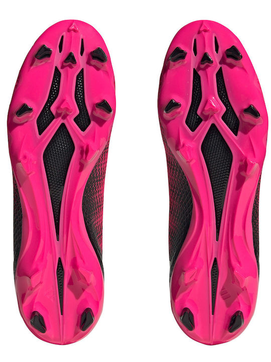 adidas X Speedportal 3 Football Shoes with Cleats Team Shock Pink 2 / Zero Metalic / Core Black
