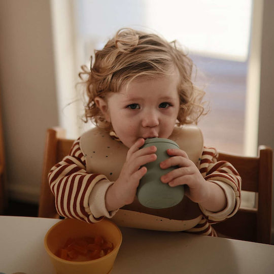 Mushie Baby Cup Sippy Cup made of Silicone Yellow 175ml for 6m+m+