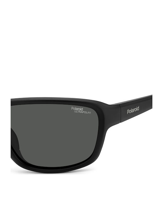 Polaroid Unisex Sunglasses with Black Plastic Frame and Black Polarized Lens PLD7049/S 003/E3