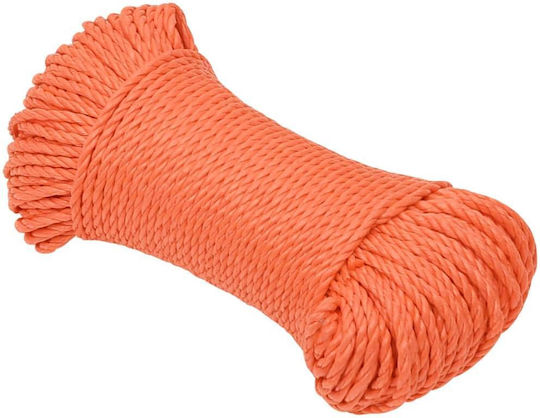 vidaXL Rope with Diameter 8mm and Length 100m Work Rope Orange 8mm 100m made of Polypropylene 152930