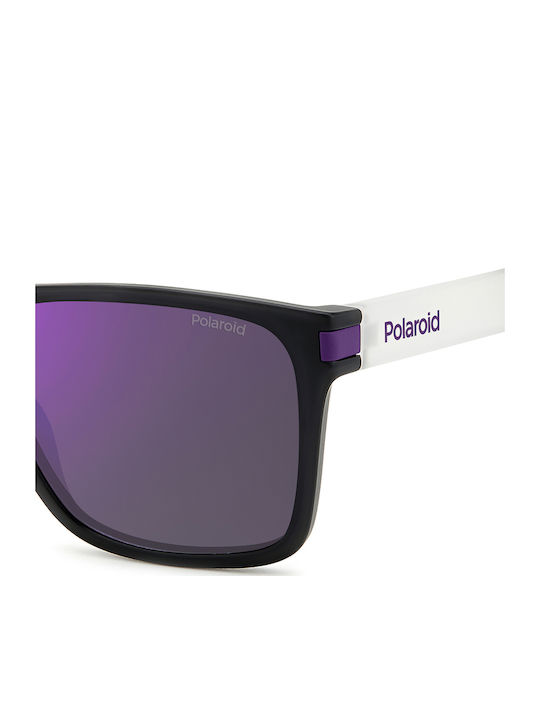 Polaroid Men's Sunglasses with Black Plastic Frame and Gray Polarized Lens PLD2139/S 5F3/MF