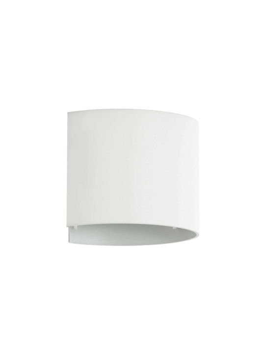 GloboStar Axis-R Wall-Mounted Outdoor Lighting Ceiling Lamp IP65 10W with Cool White Light Double Beam 10x10x10cm
