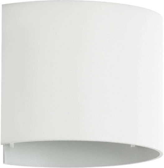 GloboStar Axis-R Wall-Mounted Outdoor Lighting Ceiling Lamp IP65 10W with Cool White Light Double Beam 10x10x10cm