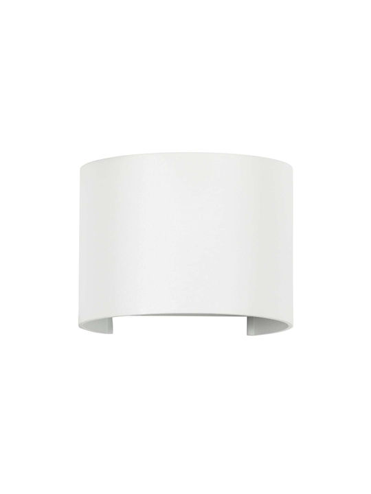 GloboStar Axis-R Wall-Mounted Outdoor Lighting Ceiling Lamp IP65 10W with Cool White Light Double Beam 10x10x10cm