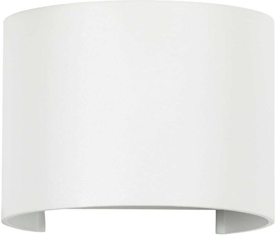 GloboStar Axis-R Wandmontierte Außen-Deckenleuchte LED IP65 10W mit Natürliches Weiß Licht Doppelstrahl 10x10x10εκ.