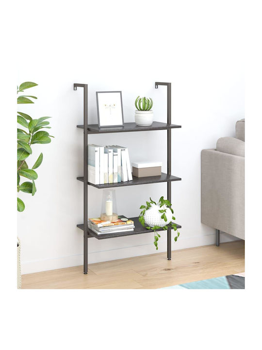 Bookcase Black 64x35x120.5cm