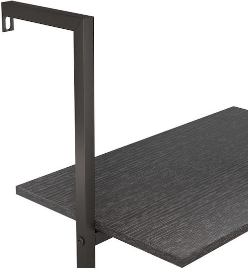 Βιβλιοθήκη Μαύρη 64x35x120.5εκ.
