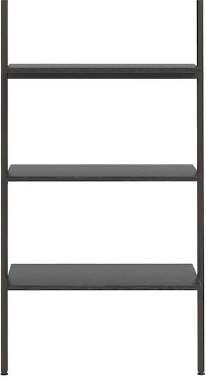 Βιβλιοθήκη Μαύρη 64x34x116εκ.