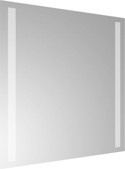 vidaXL Τετράγωνος Καθρέπτης Μπάνιου Led 40x40cm Διάφανος