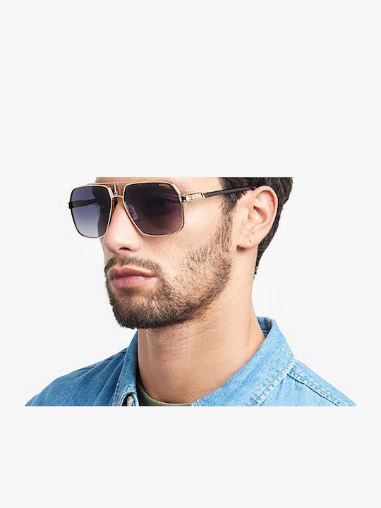 Carrera Men's Sunglasses with Gold Metal Frame and Gray Gradient Lens CARRERA 1055S 2M2/9O