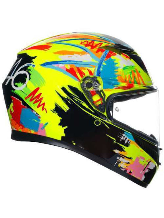 AGV K3 Full Face Helmet with Pinlock and Sun Visor ECE 22.06 1500gr Rossi Winter Test 2019 2118381001-003