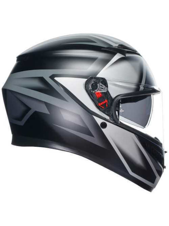 AGV K3 MPLK Compound Matt Black/Grey Motorradhelm Volles Gesicht ECE 22.06 1500gr