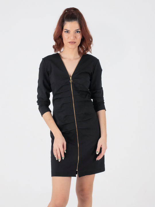 LE VERTIGE BLACK MINI DRESS LP1480