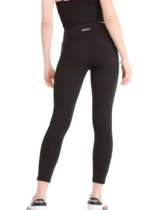 DKNY Women's Cropped Training Legging High Waisted Black