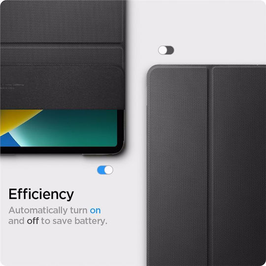 Spigen Liquid Air Folio Flip Cover Ανθεκτική Μαύρη (iPad Pro 2022 11'')