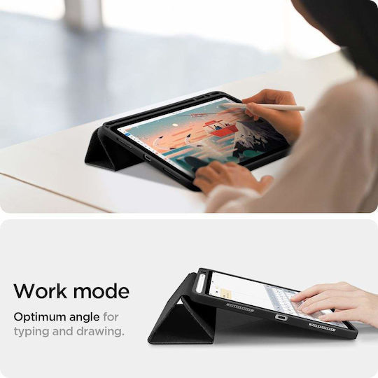 Spigen Urban Fit Folio Flip Cover Μαύρη (iPad 2022 10.9'')