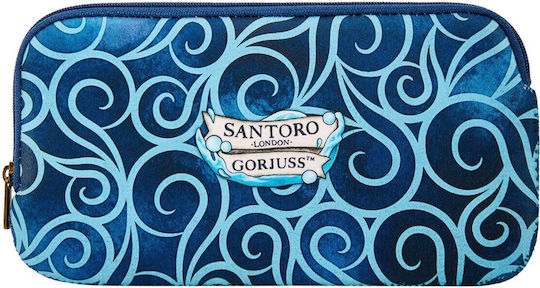 Santoro Walking on Water Pencil Case 1pcs with 1 Compartment Blue