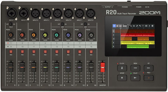 Zoom R20 8 XLR Inputs