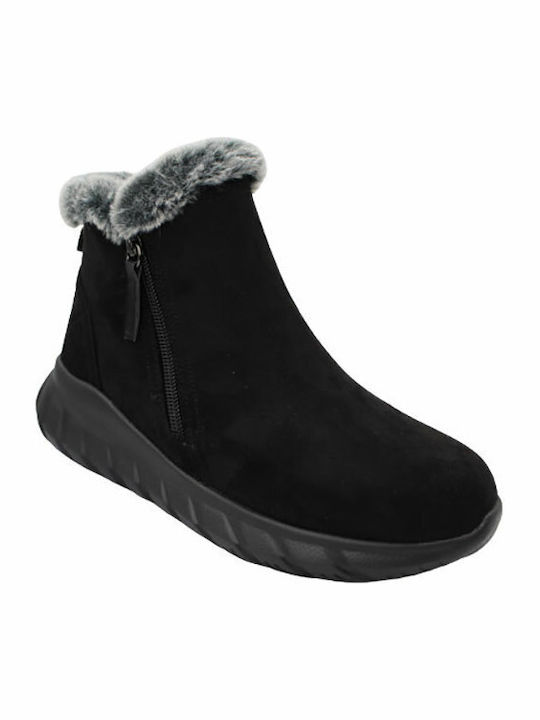 Treintas Shoes Women's Boots with Fur Black