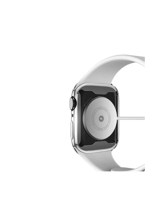 Dux Ducis Samo Θήκη Σιλικόνης σε Ασημί χρώμα για το Apple Watch 45mm