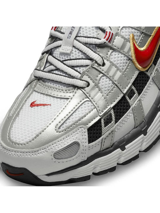 P-6000 Sneakers White / Metallic Gold / Varsity Red / Metallic Silver / Black