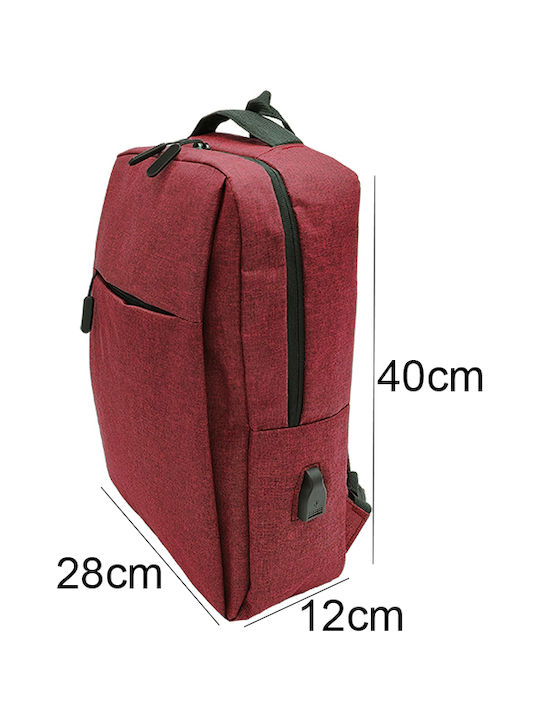 Gift-Me ATP-310-7 Τσάντα Πλάτης για Laptop 15.6" σε Κόκκινο χρώμα