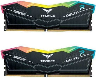 TeamGroup T-Force Delta RGB 32GB DDR5 RAM with 2 Modules (2x16GB) and 6000 Speed for Desktop