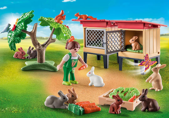 Playmobil Държава Къща за зайчета за 4-10 години