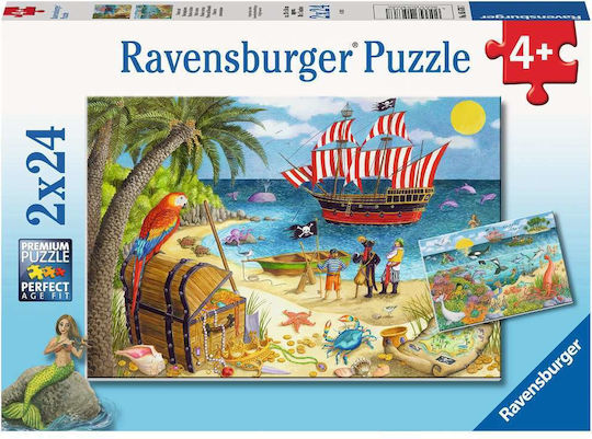 Детски Пъзел Пирати & Русалки за 4+ години+ Години 48бр Ravensburger