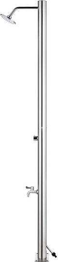 vidaXL Pool Shower with Length 62cm Silver