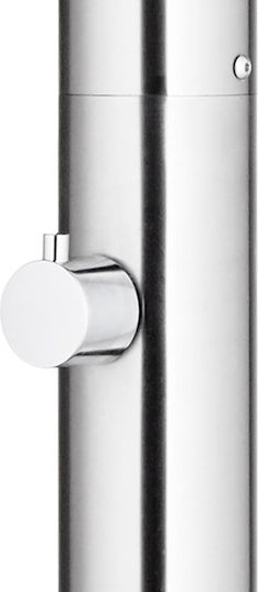 vidaXL Pool Shower with Length 62cm Silver