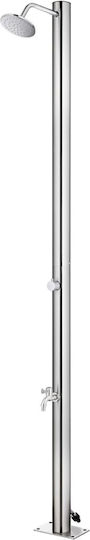 vidaXL Pool Shower with Length 62cm Silver