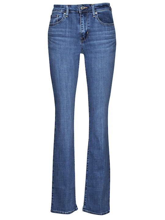 725 High Waist Women's Jean Trousers Flared in Bootcut Fit Lapis