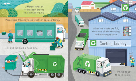 Peep Inside how a Recycling Truck Works