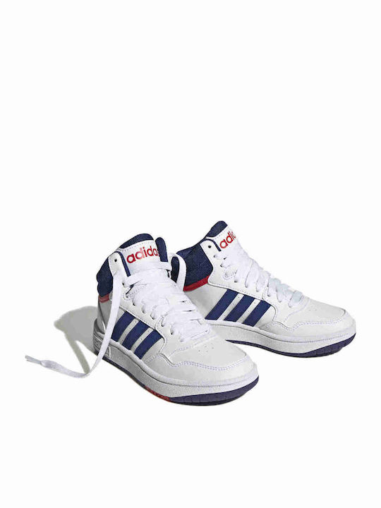 Hoops Mid Kinder Sneakers Hoch Weiß