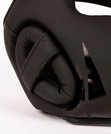 Venum Challenger Kids Full Face Boxing Headgear Synthetic Leather Black