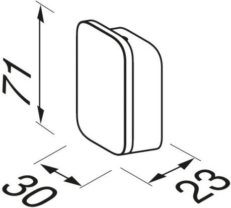 Geesa Shift Άγκιστρο Μπάνιου Μονό με Βίδες ​3x2.3cm Inox Μαύρο