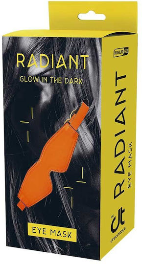 Dream Toys Radiant Glow In The Dark Eye Mask BDSM Μάσκα Orange