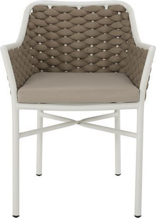 Πολυθρόνα Chair Λευκή 56x58x76εκ. Πολυθρόνα Chair Λευκή 56x58x76εκ.