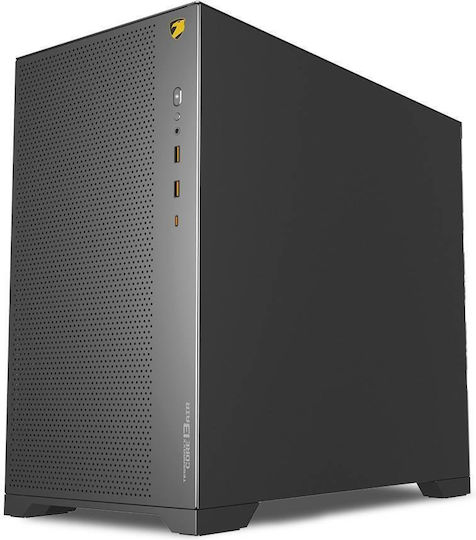 Armaggeddon Tessaraxx Core 13 Air Gaming Full Tower Κουτί Υπολογιστή με Πλαϊνό Παράθυρο και RGB Φωτισμό Μαύρο