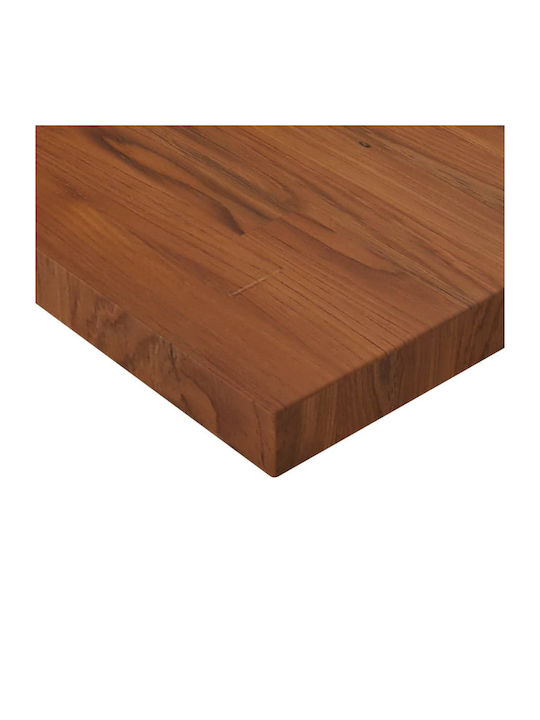 vidaXL Square Table Surface made of Solid Wood Dark Brown 40x40x4cm 343073 1pcs